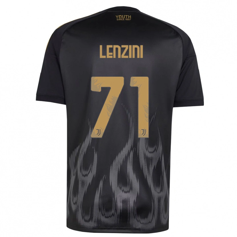 Danxen Homme Maillot Martina Lenzini #71 Noir Marron Troisieme 2026/27 T-Shirt