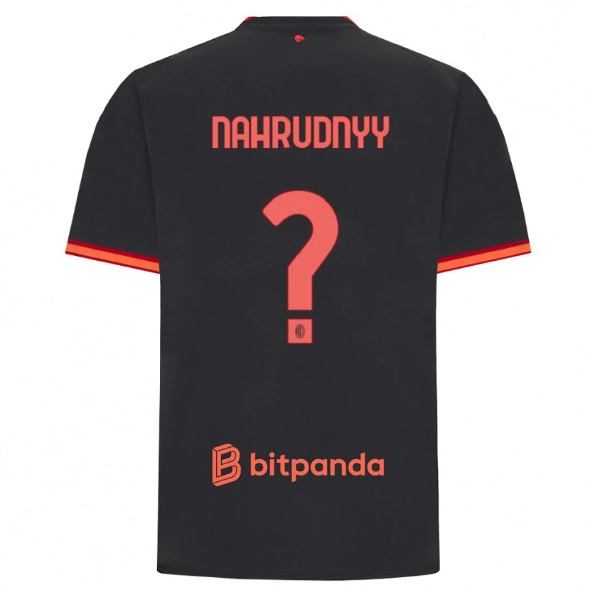 Danxen Homme Maillot Vladislav Nahrudnyy #0 Rouge Noir Troisieme 2026/27 T-Shirt