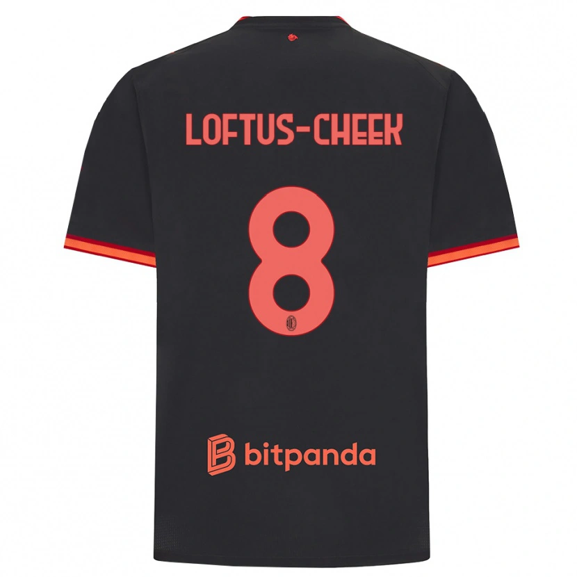 Danxen Homme Maillot Ruben Loftus-Cheek #8 Rouge Noir Troisieme 2026/27 T-Shirt