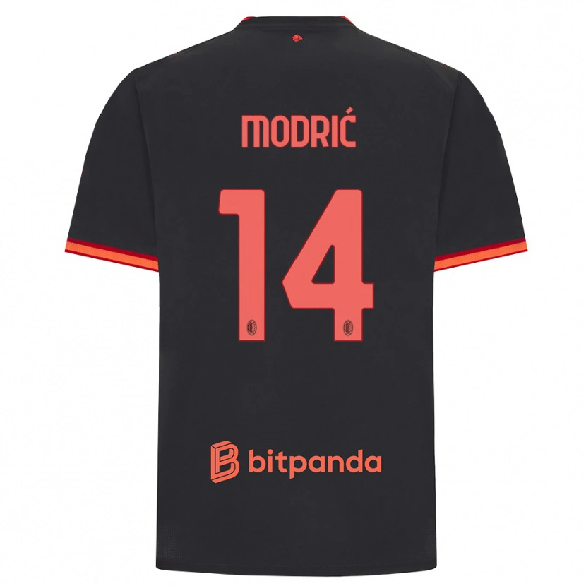Danxen Homme Maillot Luka Modrić #14 Rouge Noir Troisieme 2026/27 T-Shirt