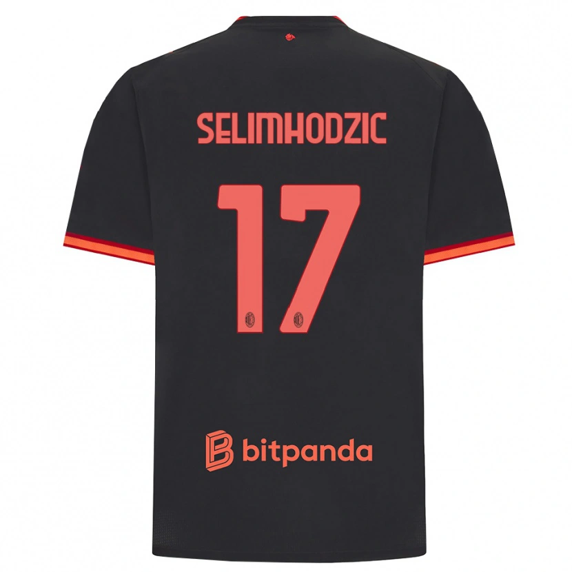 Danxen Homme Maillot Noa Selimhodzic #17 Rouge Noir Troisieme 2026/27 T-Shirt