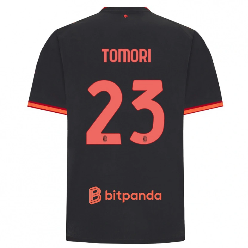 Danxen Homme Maillot Fikayo Tomori #23 Rouge Noir Troisieme 2026/27 T-Shirt