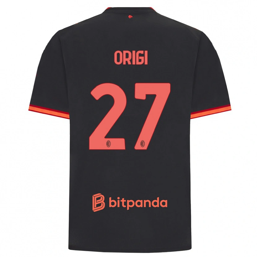 Danxen Homme Maillot Divock Origi #27 Rouge Noir Troisieme 2026/27 T-Shirt