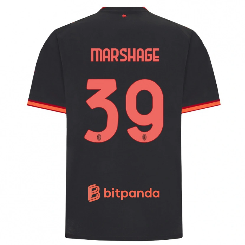 Danxen Homme Maillot Wilgot Marshage #39 Rouge Noir Troisieme 2026/27 T-Shirt