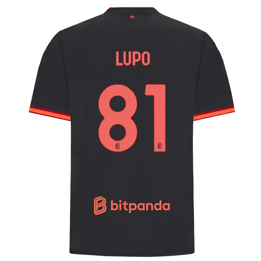 Danxen Homme Maillot Simone Lupo #81 Rouge Noir Troisieme 2026/27 T-Shirt
