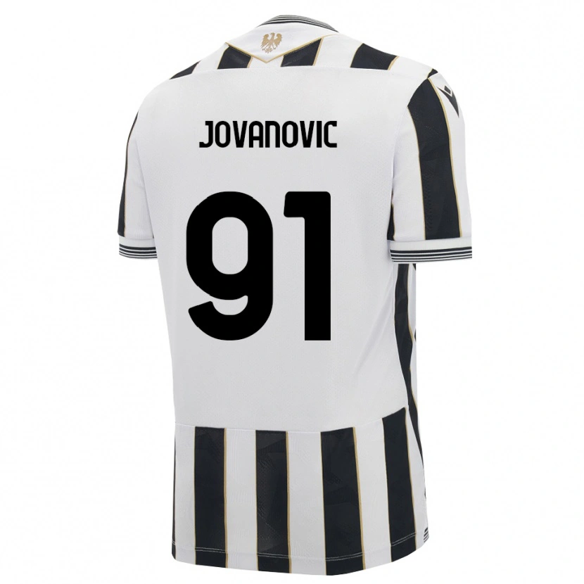 Danxen Homme Maillot Lazar Jovanovic #91 Noir Blanc Rose Tenues Domicile 2026/27 T-Shirt