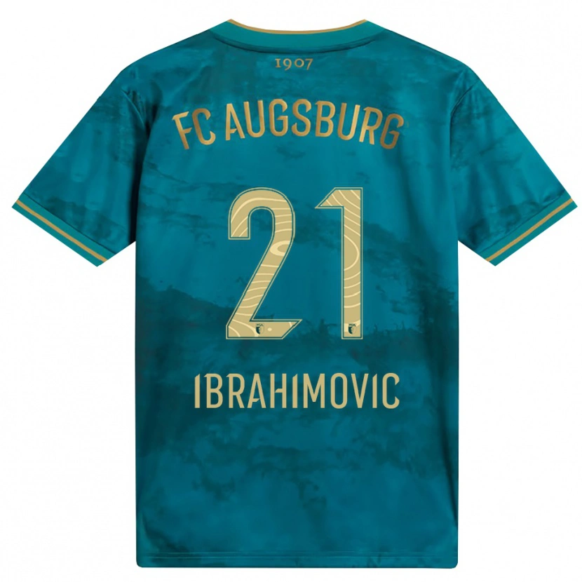 Danxen Homme Maillot Arijon Ibrahimovic #21 Vert Marron Tenues Extérieur 2026/27 T-Shirt