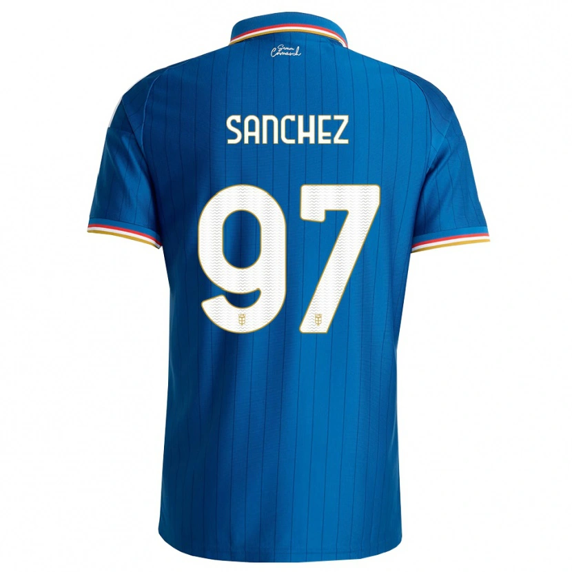 Danxen Femme Maillot Robert Sánchez #97 Bleu Blanc Rouge Tenues Domicile 2026/27 T-Shirt