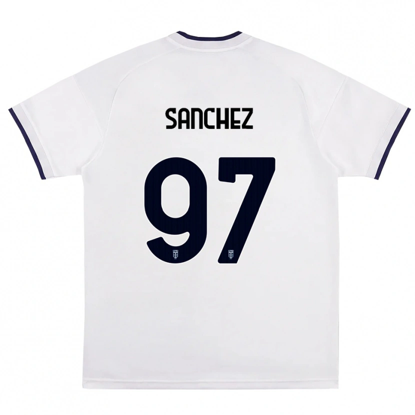 Danxen Femme Maillot Robert Sánchez #97 Blanc Rouge Bleu Royal Tenues Extérieur 2026/27 T-Shirt