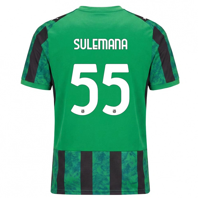 Danxen Femme Maillot Ibrahim Sulemana #55 Vert Noir Blanc Tenues Domicile 2026/27 T-Shirt