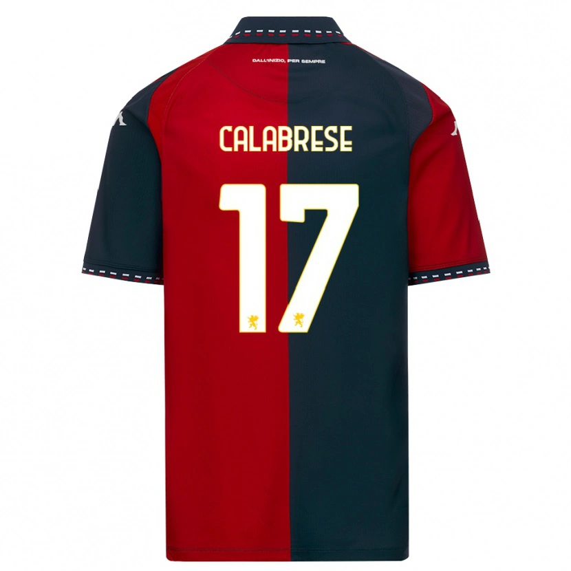 Danxen Femme Maillot Filippo Calabrese #17 Rouge Noir Blanc Tenues Domicile 2026/27 T-Shirt