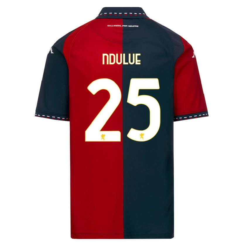 Danxen Femme Maillot Daniel Ndulue #25 Rouge Noir Blanc Tenues Domicile 2026/27 T-Shirt