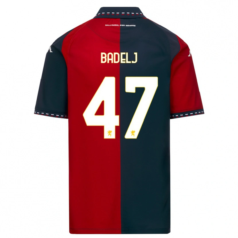 Danxen Femme Maillot Milan Badelj #47 Rouge Noir Blanc Tenues Domicile 2026/27 T-Shirt