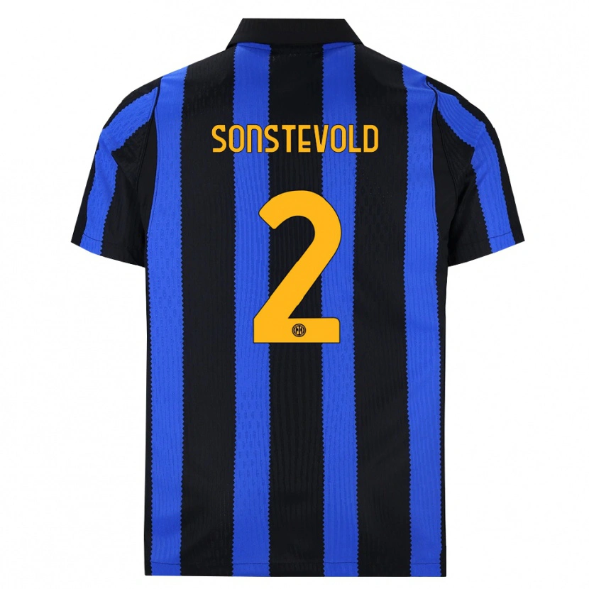 Danxen Femme Maillot Anja Sonstevold #2 Noir Bleu Jaune Tenues Domicile 2026/27 T-Shirt