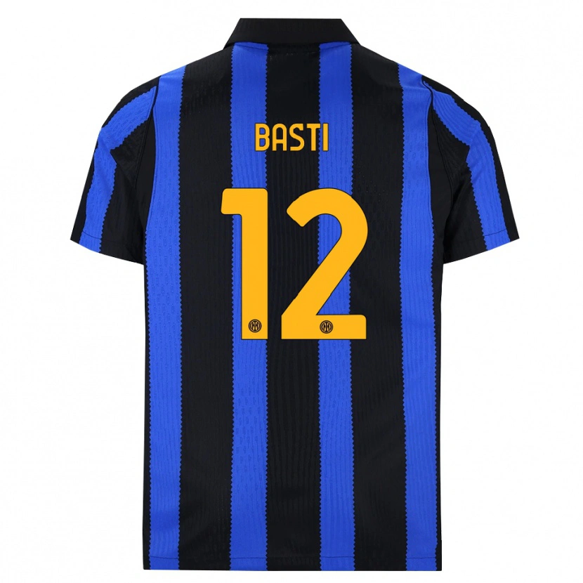 Danxen Femme Maillot Matteo Basti #12 Noir Bleu Jaune Tenues Domicile 2026/27 T-Shirt