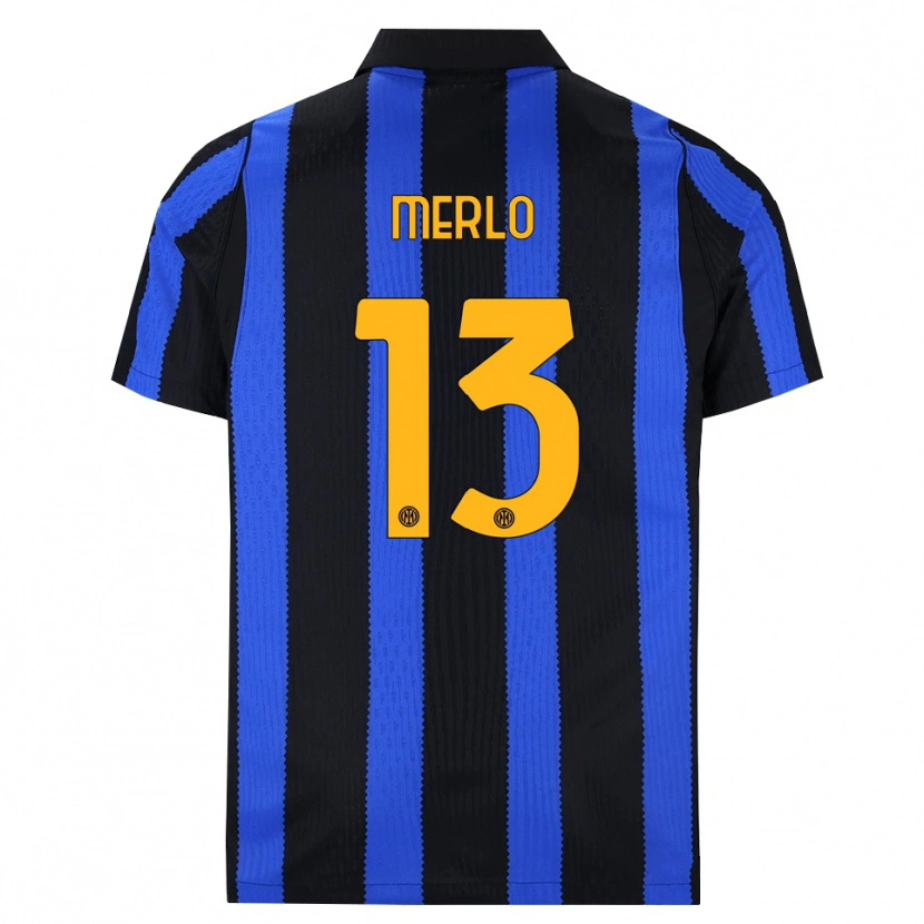 Danxen Femme Maillot Beatrice Merlo #13 Noir Bleu Jaune Tenues Domicile 2026/27 T-Shirt