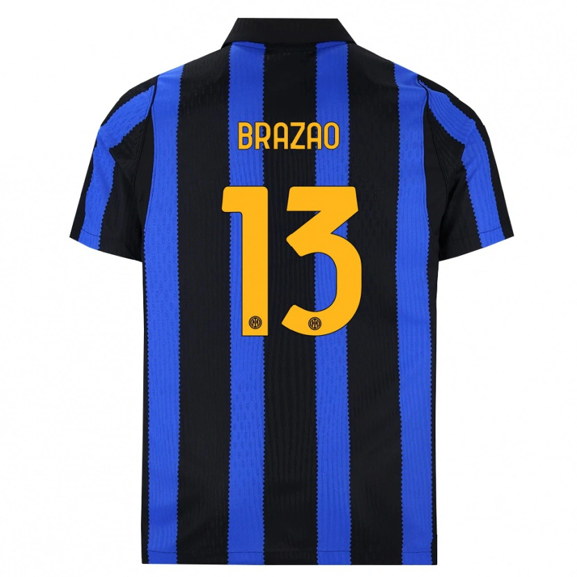 Danxen Femme Maillot Gabriel Brazao #13 Noir Bleu Jaune Tenues Domicile 2026/27 T-Shirt