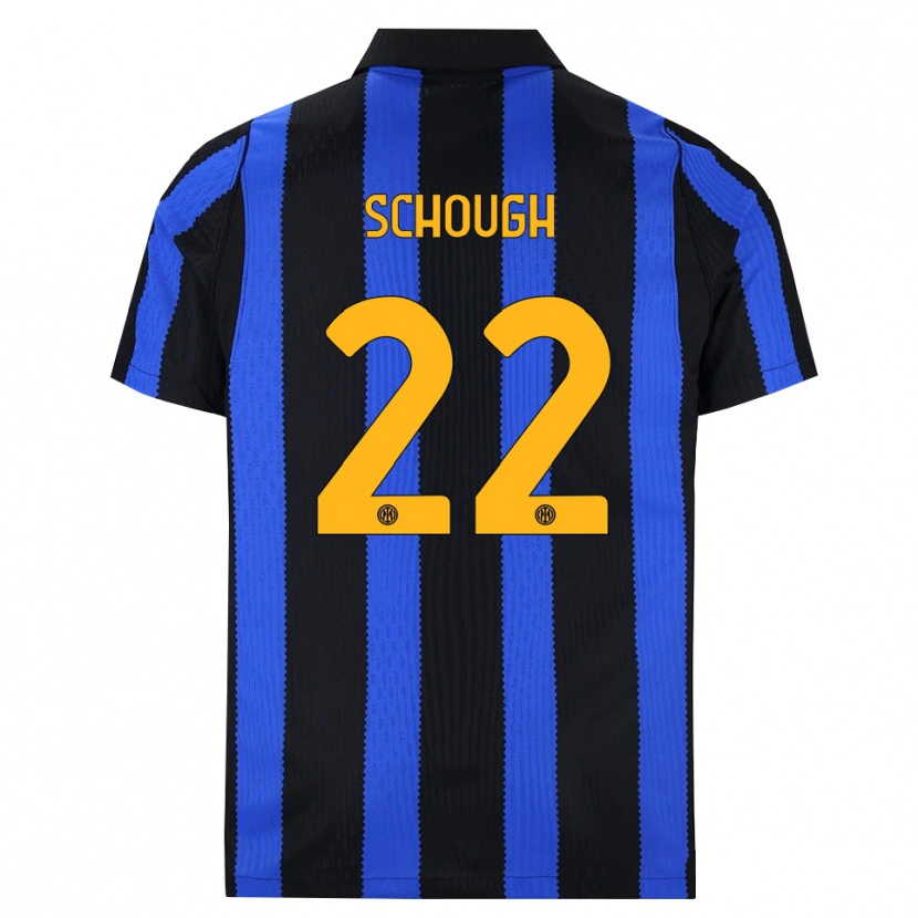 Danxen Femme Maillot Olivia Schough #22 Noir Bleu Jaune Tenues Domicile 2026/27 T-Shirt