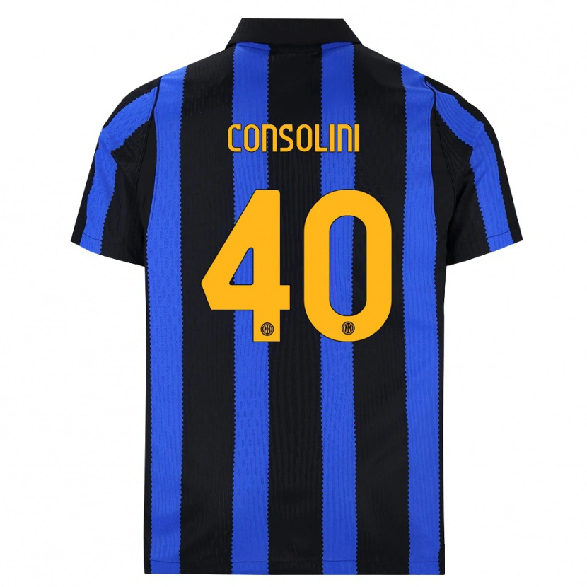 Danxen Femme Maillot Lidia Consolini #40 Noir Bleu Jaune Tenues Domicile 2026/27 T-Shirt