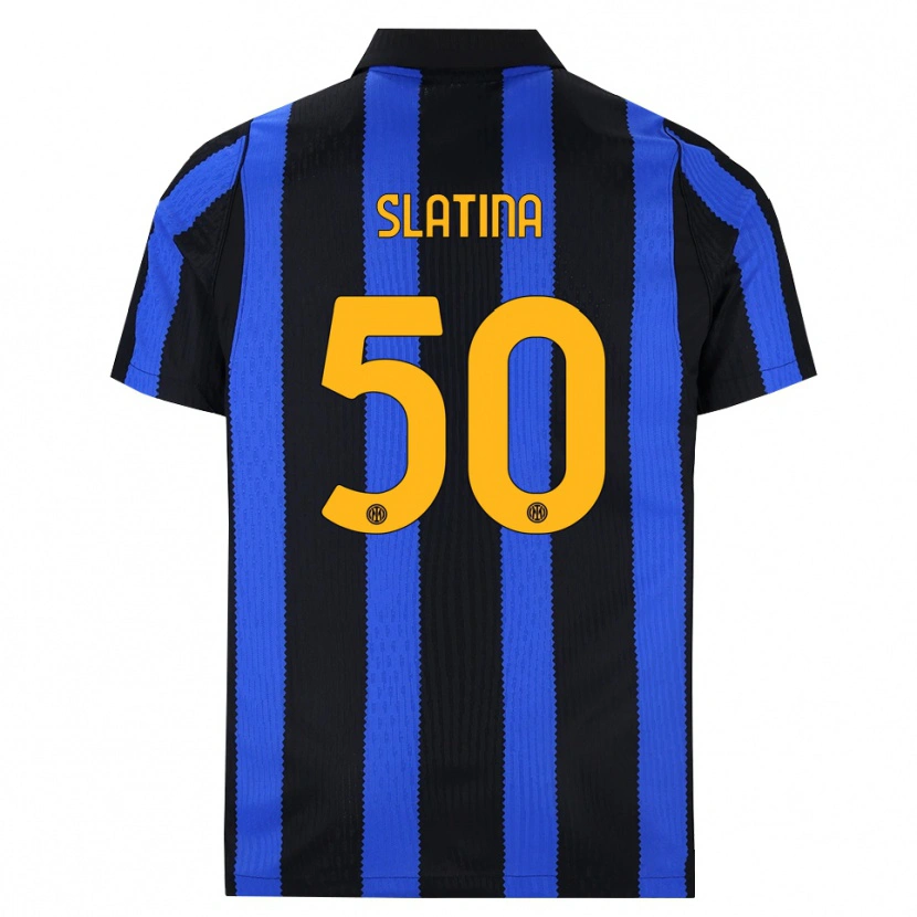 Danxen Femme Maillot Duje Slatina #50 Noir Bleu Jaune Tenues Domicile 2026/27 T-Shirt