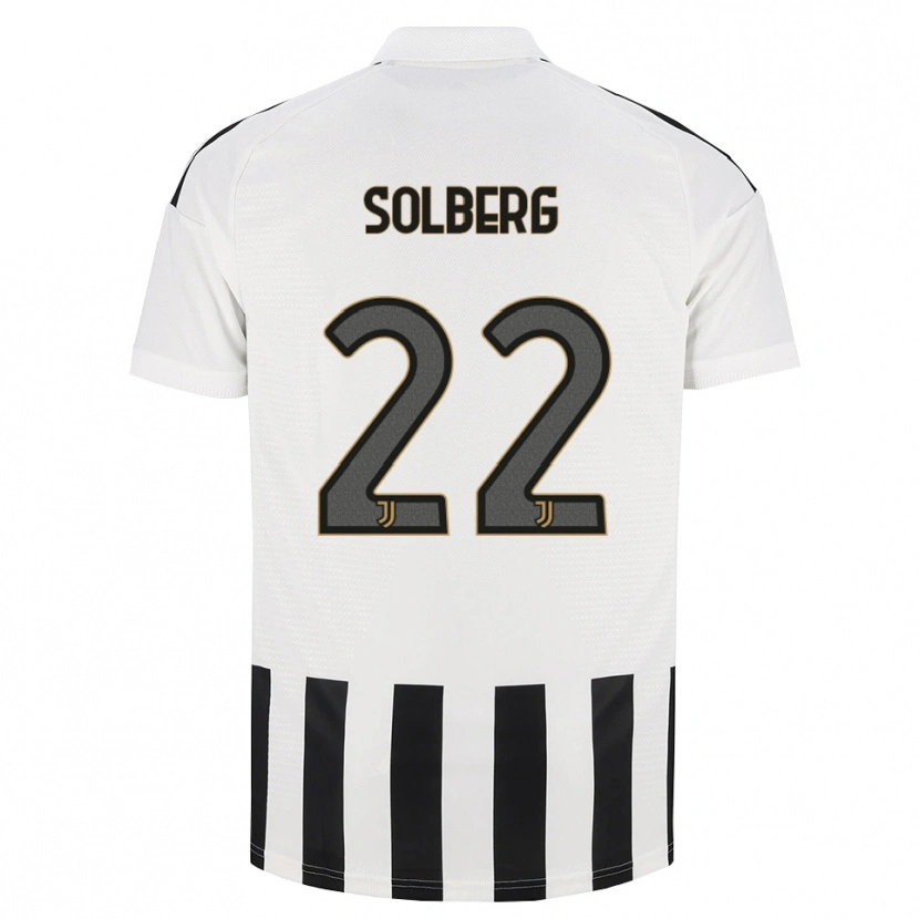 Danxen Femme Maillot Elias Solberg #22 Noir Blanc Marron Tenues Domicile 2026/27 T-Shirt