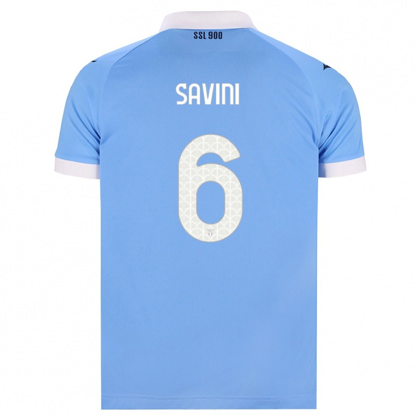 Danxen Femme Maillot Federica Savini #6 Bleu Ciel Noir Blanc Tenues Domicile 2026/27 T-Shirt