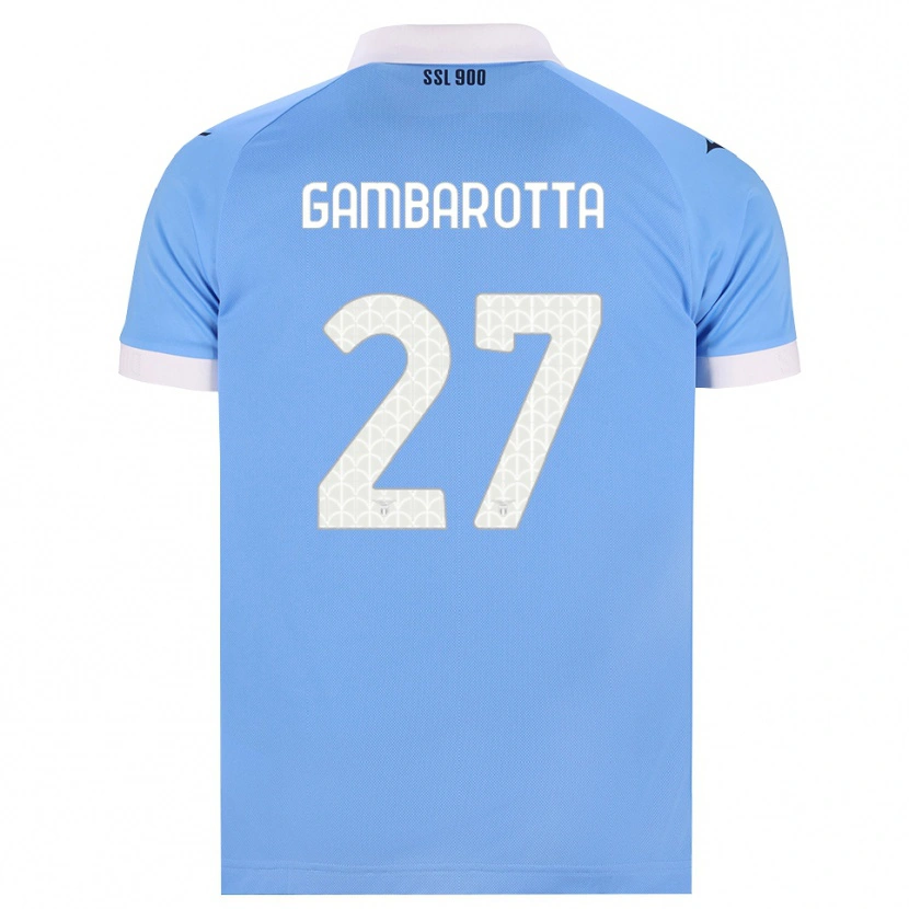 Danxen Femme Maillot Margot Gambarotta #27 Bleu Ciel Noir Blanc Tenues Domicile 2026/27 T-Shirt