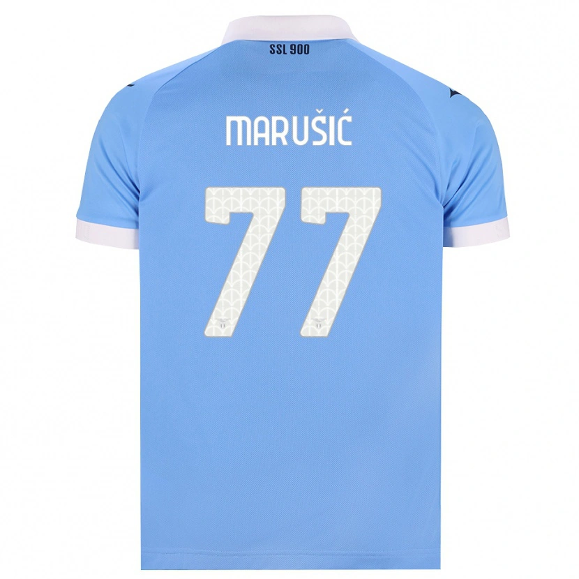Danxen Femme Maillot Adam Marusic #77 Bleu Ciel Noir Blanc Tenues Domicile 2026/27 T-Shirt