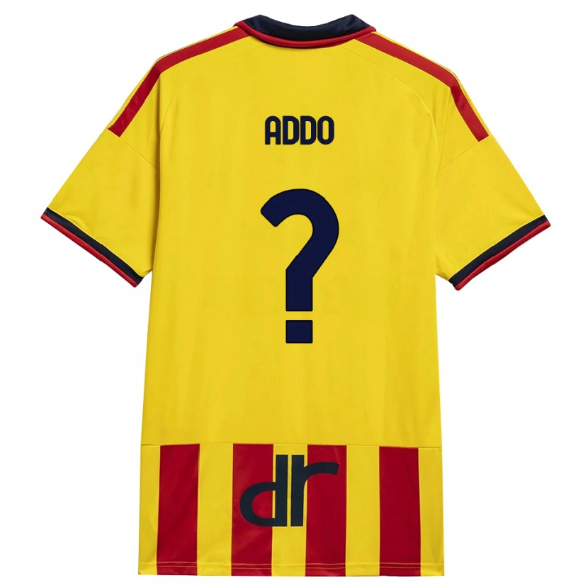 Danxen Femme Maillot Vernon Addo #0 Jaune Rouge Tenues Domicile 2026/27 T-Shirt
