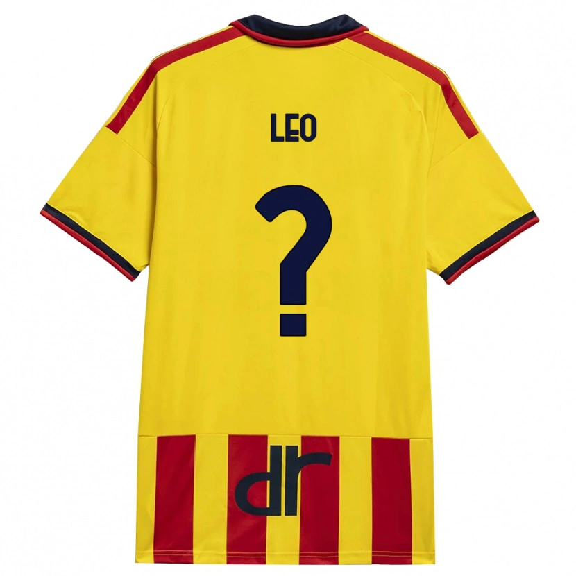 Danxen Femme Maillot Giulio Leo #0 Jaune Rouge Tenues Domicile 2026/27 T-Shirt