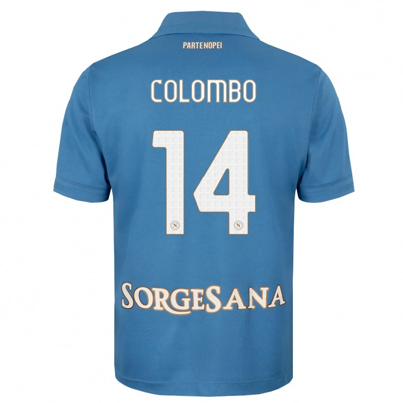 Danxen Femme Maillot Sofia Colombo #14 Bleu Brumeux Blanc Tenues Domicile 2026/27 T-Shirt