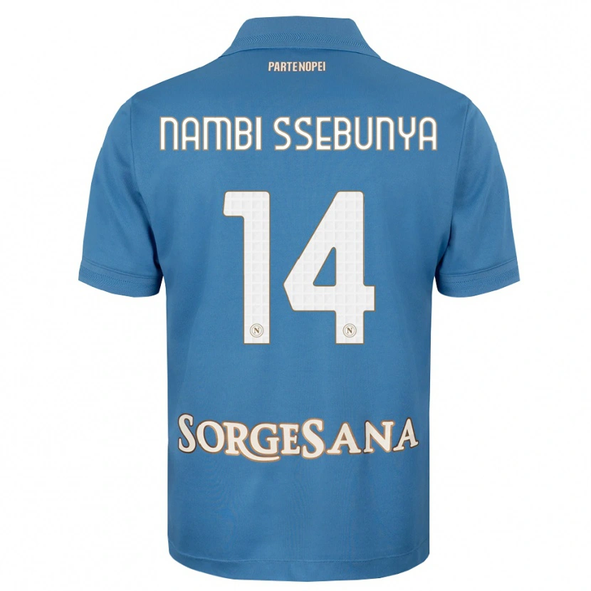 Danxen Femme Maillot Violah Nambi Ssebunya #14 Bleu Brumeux Blanc Tenues Domicile 2026/27 T-Shirt