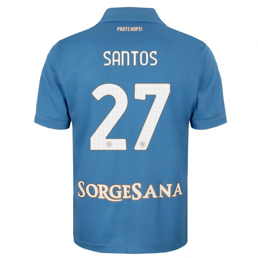 Danxen Femme Maillot Alisson Santos #27 Bleu Brumeux Blanc Tenues Domicile 2026/27 T-Shirt