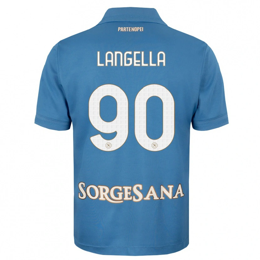 Danxen Femme Maillot Gabriella Langella #90 Bleu Brumeux Blanc Tenues Domicile 2026/27 T-Shirt