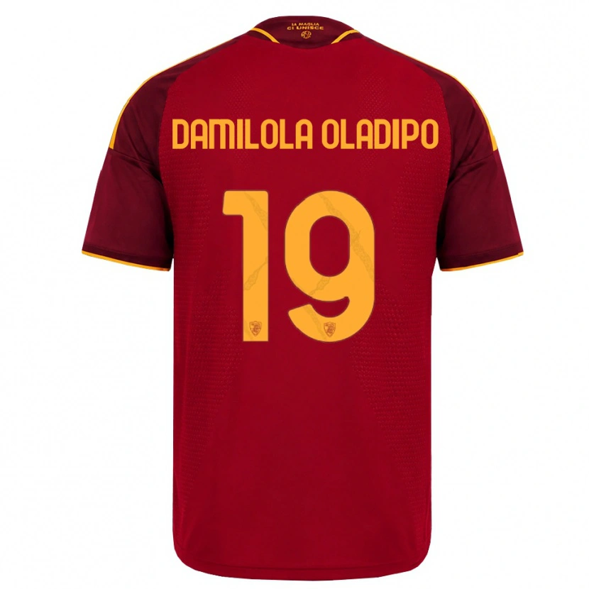 Danxen Femme Maillot Shukurat Damilola Oladipo #19 Rouge Doré Jaune Tenues Domicile 2026/27 T-Shirt