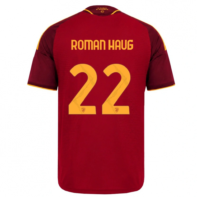 Danxen Femme Maillot Sophie Roman Haug #22 Rouge Doré Jaune Tenues Domicile 2026/27 T-Shirt