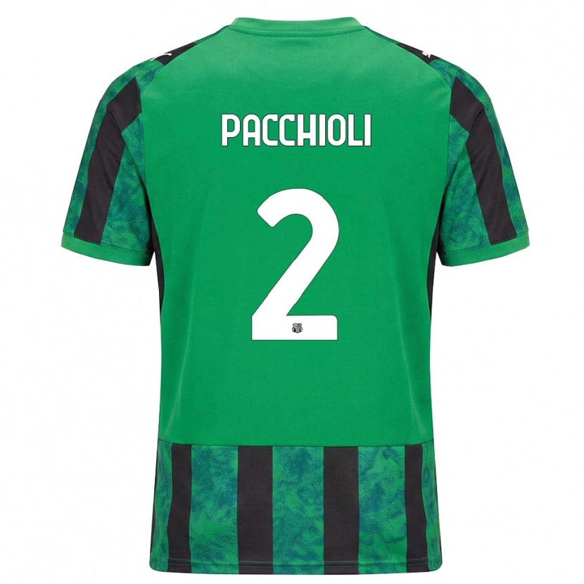 Danxen Femme Maillot Devis Pacchioli #2 Vert Noir Blanc Tenues Domicile 2026/27 T-Shirt