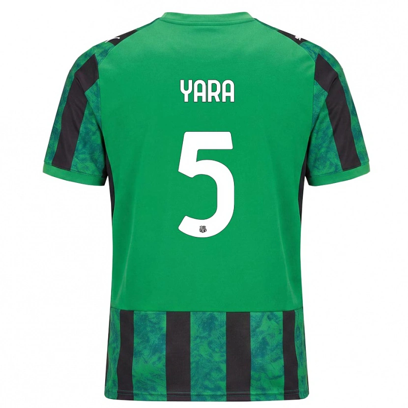 Danxen Femme Maillot Moussa Yara #5 Vert Noir Blanc Tenues Domicile 2026/27 T-Shirt