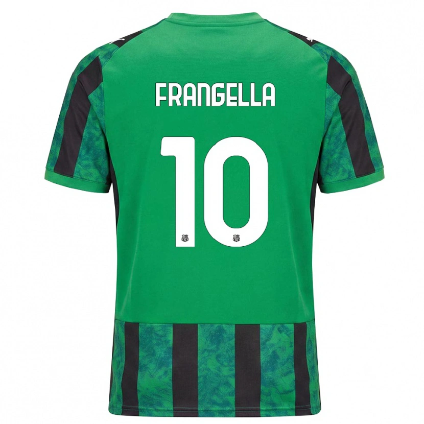 Danxen Femme Maillot Christian Frangella #10 Vert Noir Blanc Tenues Domicile 2026/27 T-Shirt