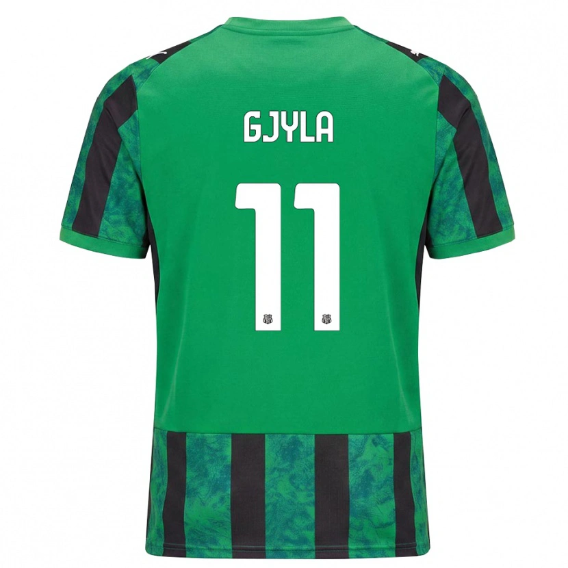 Danxen Femme Maillot Briajan Gjyla #11 Vert Noir Blanc Tenues Domicile 2026/27 T-Shirt
