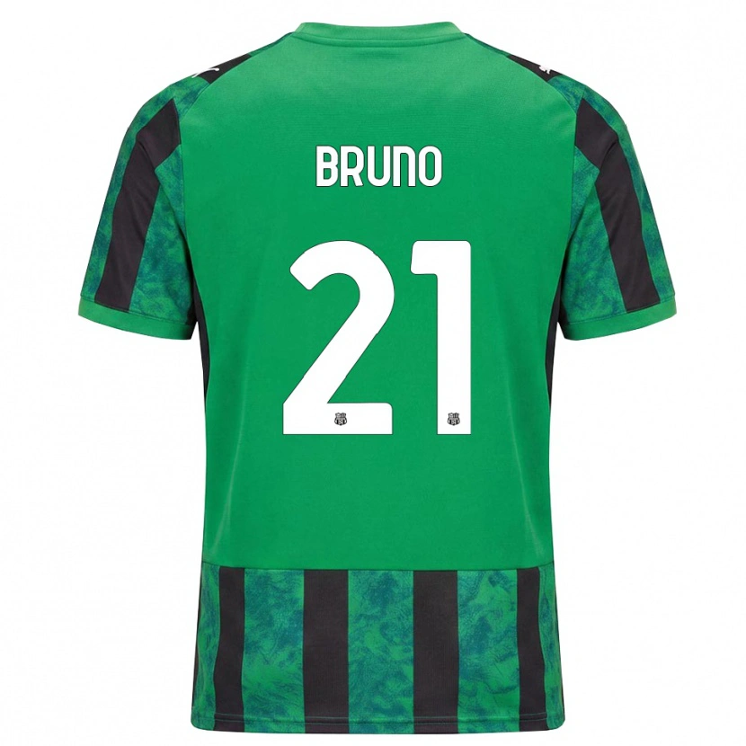 Danxen Femme Maillot Kevin Bruno #21 Vert Noir Blanc Tenues Domicile 2026/27 T-Shirt