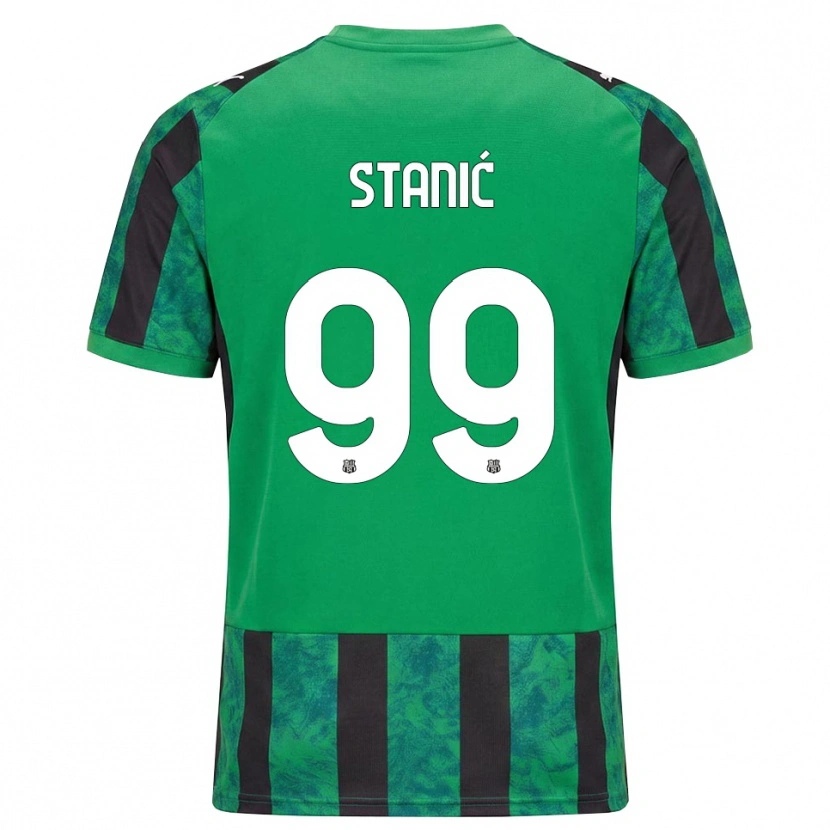 Danxen Femme Maillot Paulina Stanić #99 Vert Noir Blanc Tenues Domicile 2026/27 T-Shirt