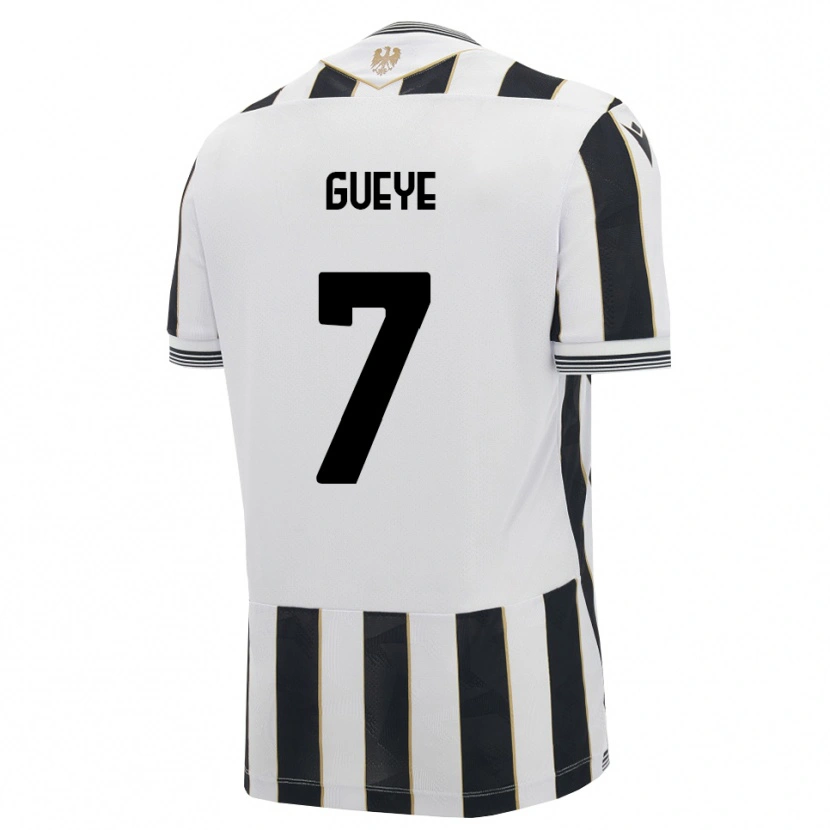 Danxen Femme Maillot Idrissa Gueye #7 Noir Blanc Rose Tenues Domicile 2026/27 T-Shirt