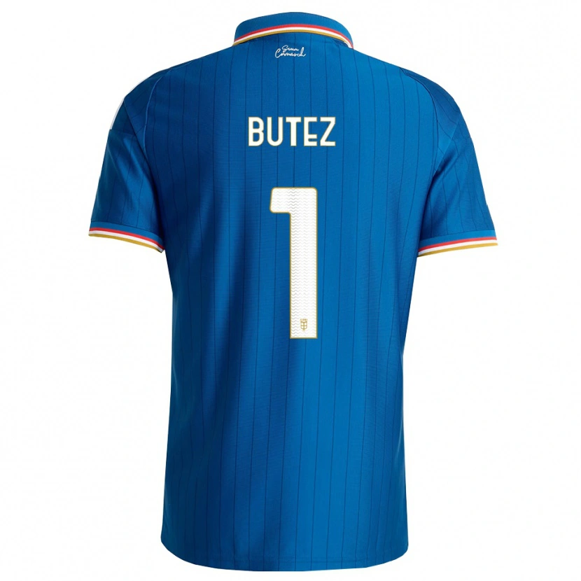 Danxen Femme Maillot Jean Butez #1 Bleu Blanc Rouge Tenues Domicile 2026/27 T-Shirt