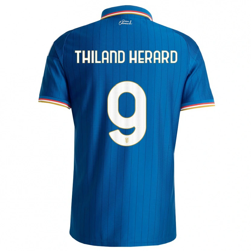 Danxen Femme Maillot Robin Thiland-Herard #9 Bleu Blanc Rouge Tenues Domicile 2026/27 T-Shirt