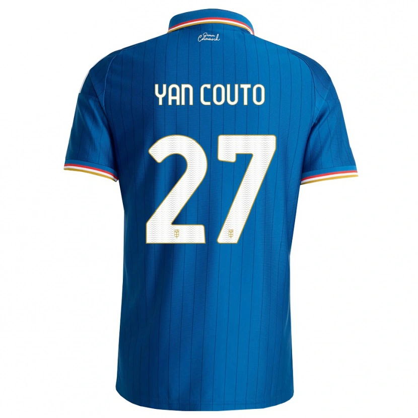 Danxen Femme Maillot Yan Couto #27 Bleu Blanc Rouge Tenues Domicile 2026/27 T-Shirt
