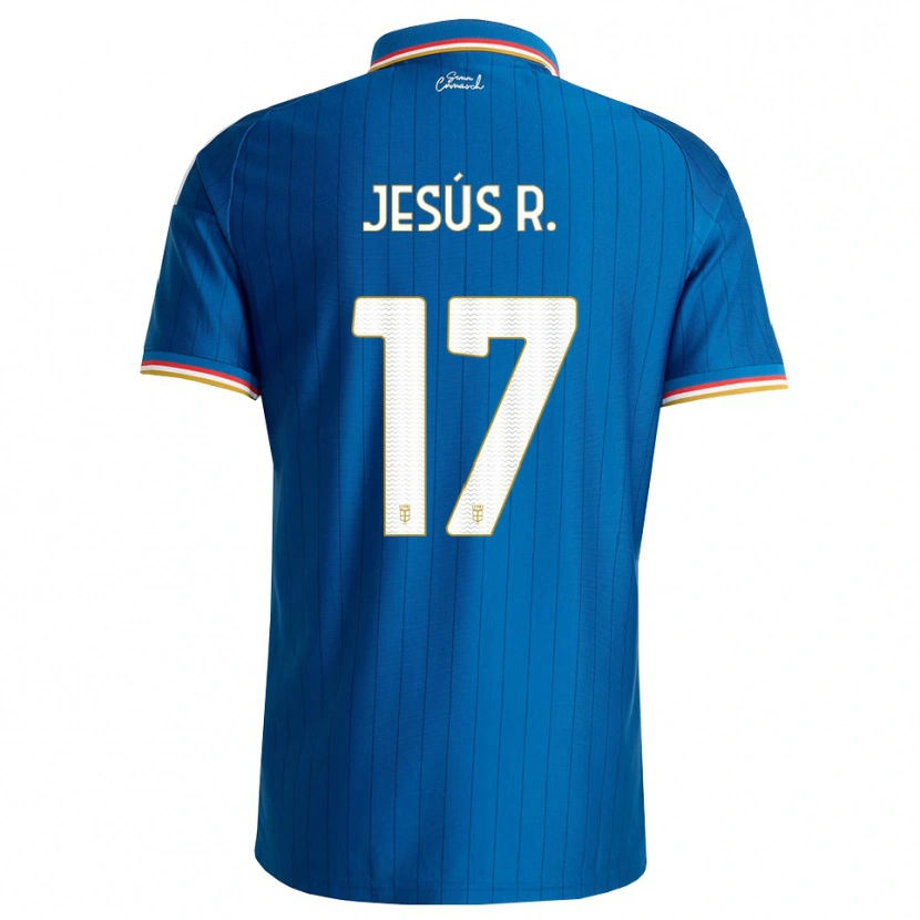 Danxen Femme Maillot Jesús Rodríguez #17 Bleu Blanc Rouge Tenues Domicile 2026/27 T-Shirt