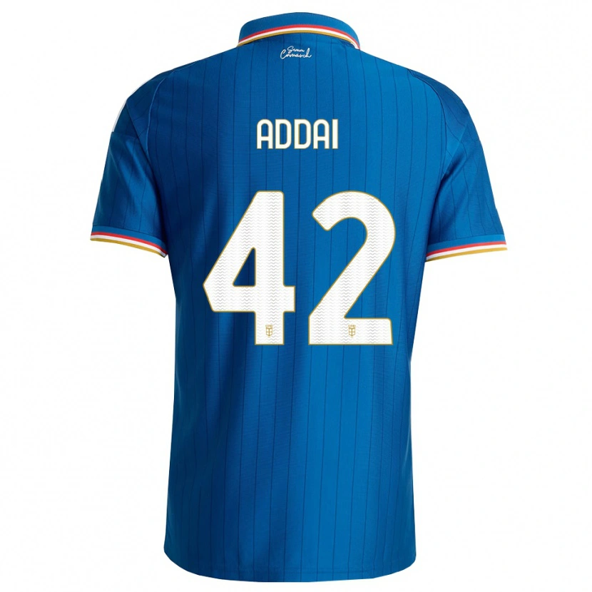 Danxen Femme Maillot Jayden Addai #42 Bleu Blanc Rouge Tenues Domicile 2026/27 T-Shirt