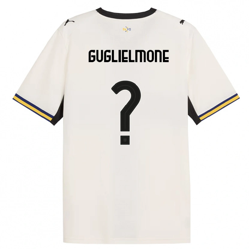 Danxen Femme Maillot Giovanni Guglielmone #0 Blanc Cassé Noir Jaune Tenues Domicile 2026/27 T-Shirt