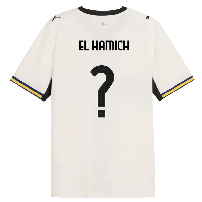 Danxen Femme Maillot Anas El Hamich #0 Blanc Cassé Noir Jaune Tenues Domicile 2026/27 T-Shirt